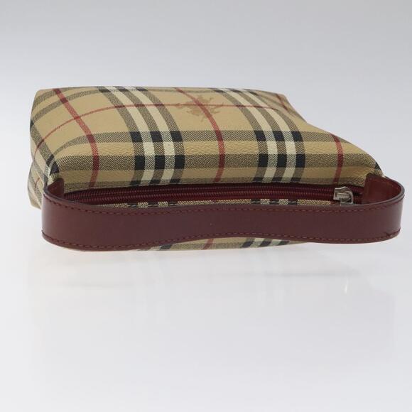 Burberry Nova Check Hand Bag Pvc Beige Silver - Picture 7 of 16